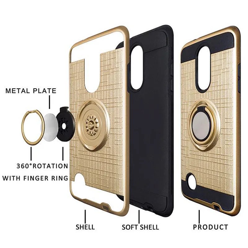 Shockproof Magnet Car Bracket Cell Phone Case Covers For Motorola G8 Plus Power G Stylus