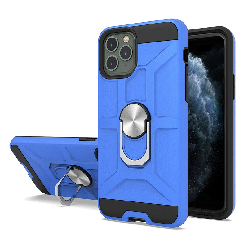 Upgraded Ring Design Cell Phone Case with Kickstand Function for iPhone 11 12 Pro Max