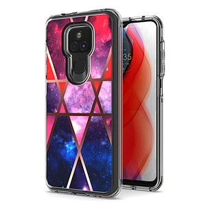 2021 new product custom IMD PC tpu marle phone case back cover for Motorola G play 2021