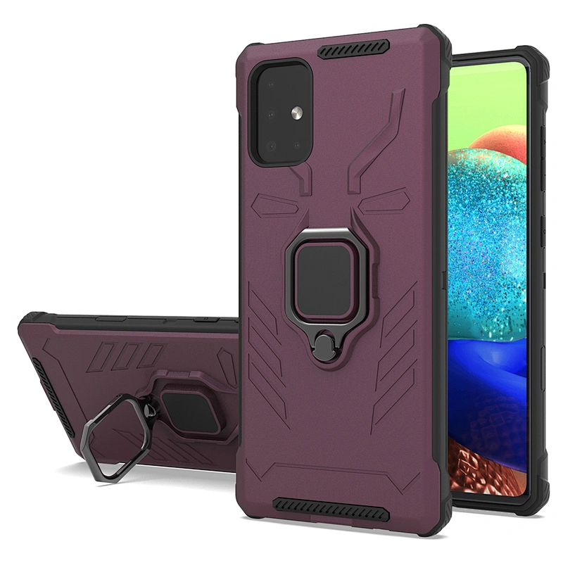 Latest Matte Finish Ring Holder Car Bracket Phone Cover For Samsung A20S A51 A71 A21S