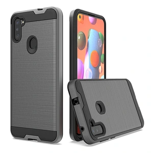 Original factory Brushed Metal Android phone cases For Samsung A11 A31 A71 A21S Note 20 Plus