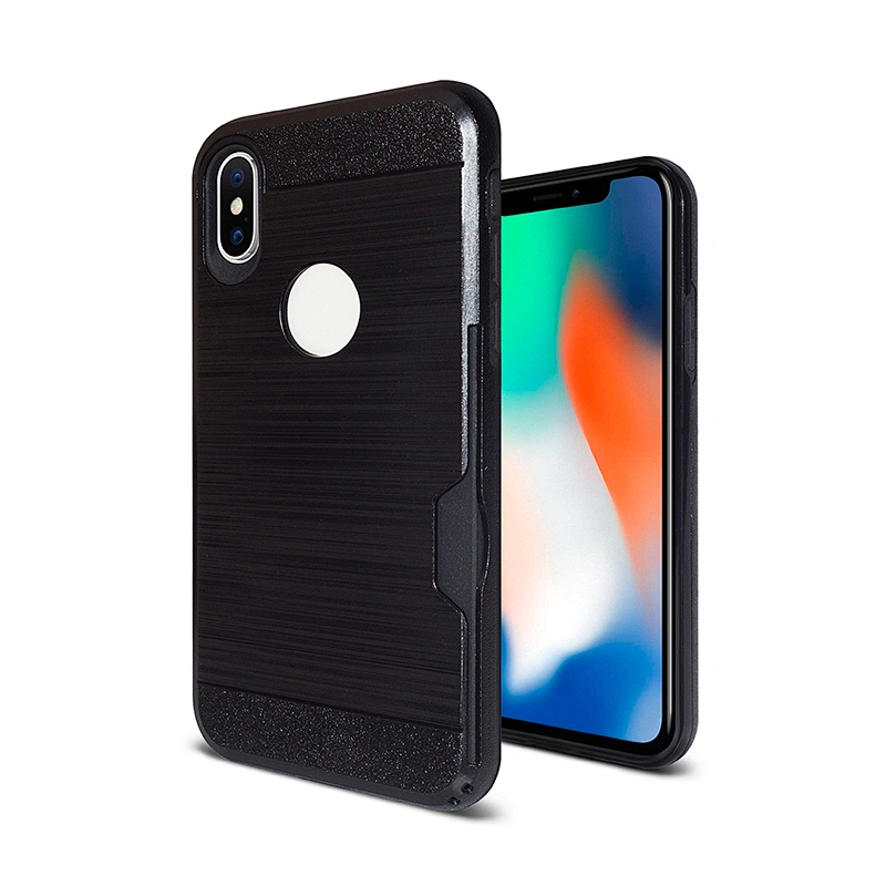 Wholesales Brush Metal TPU PC Cell Phone Case For IPhone X/Xs 11 Pro Max