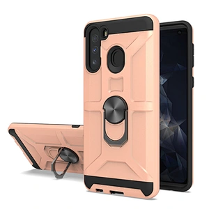 Magnetic ring holder PC cell phone case shockproof  back cover for SAMSUNG A21 S20 Plus A30 A01