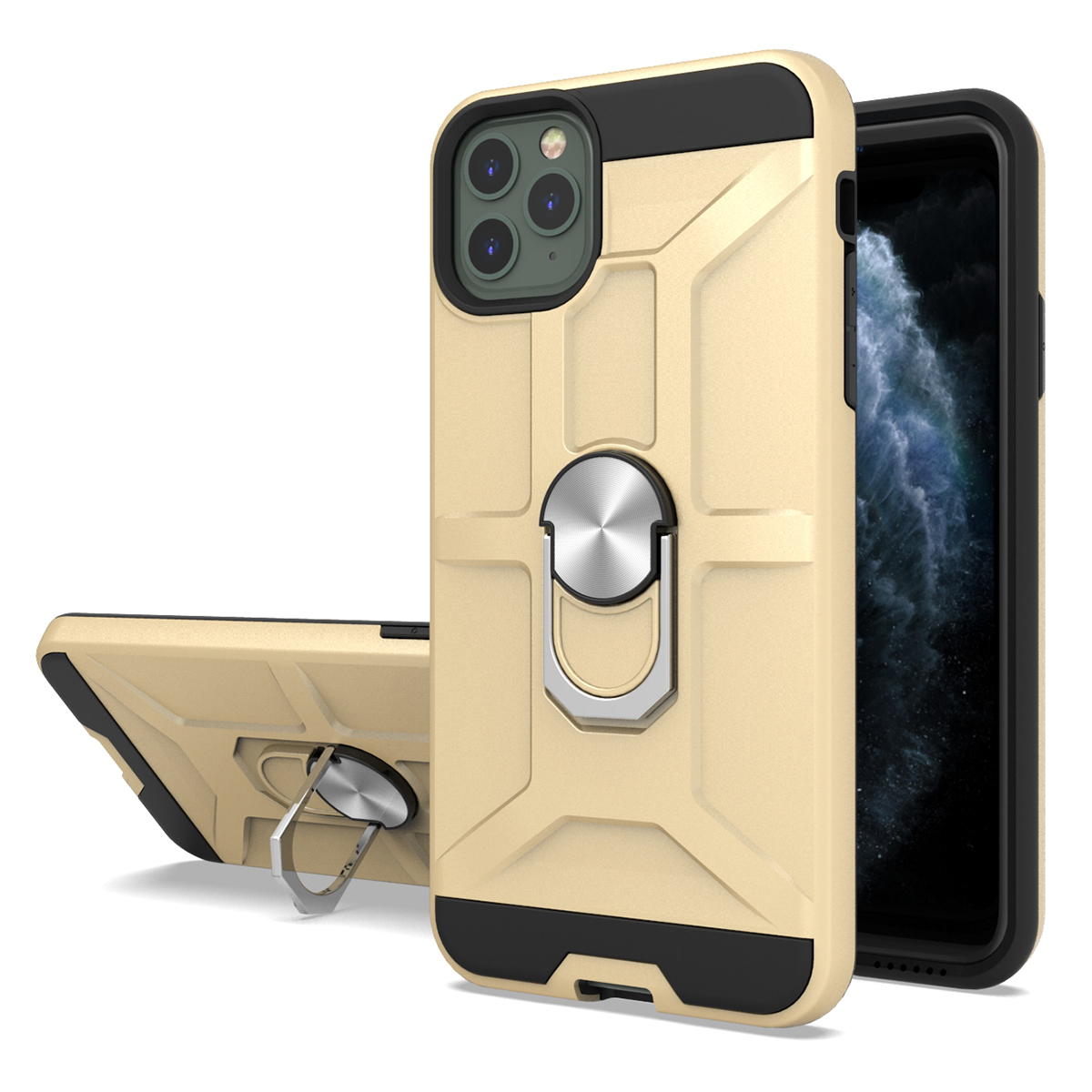 Rotatable Ring Holder Mobile Phone Back Housing for Apple iPhone 6 7 8 Plus SE 11 12 Mini Pro Max