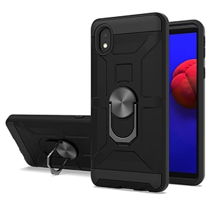 New models accesorios para celulares shockproof back cover with ring kickstand for Samsung A01 Core