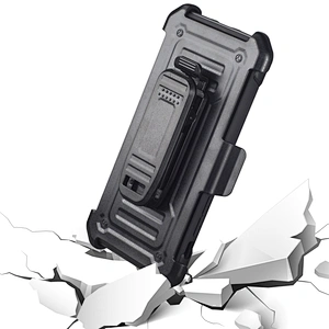 Portable Belt Clip Holster Metal Armor Cell Phone Protector Case for Samsung S10 Plus