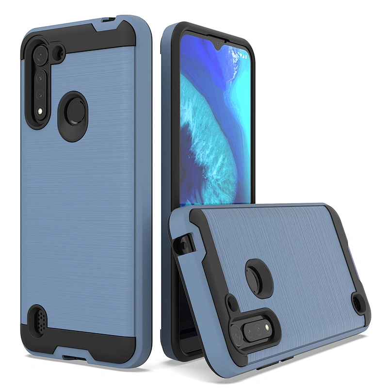 Shockproof Brushed Metal Case Phone Covers For Motorola G8 Power lite E6S one fusion plus