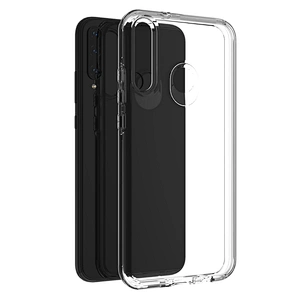 Double side prevent clining transparent tpu clear pc phone cover for Huawei Y5P Y6P Y7P 2020