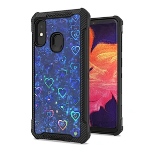 Luxury Sweet Heart Glitter Shell Paper Decorative Mobile Phone Case for Samsung A10E A20E