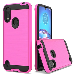 Anti Slip Customized Logo Brushed Metal Cell Phone Cases For Motorola Moto G8 E7 G8 Power lite E6S
