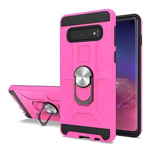 Double layer 360 degree ring holder phone back cover for Samsung S9 S10 S20 Ultra Plus
