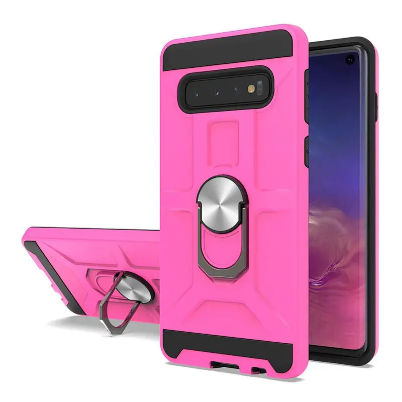 Double layer 360 degree ring holder phone back cover for Samsung S9 S10 S20 Ultra Plus