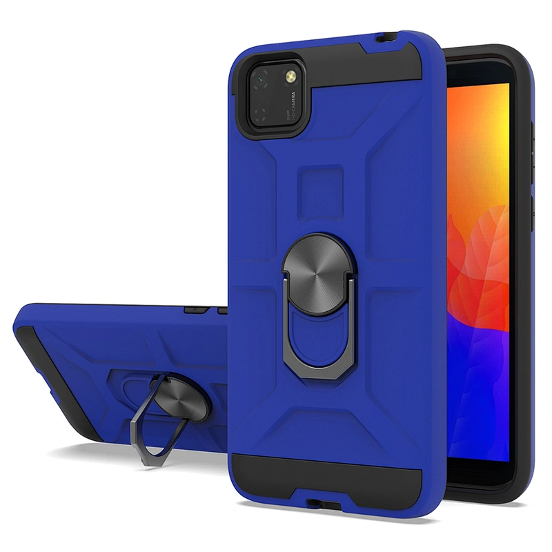 Free sample anti shock metal ring holder mobile phones cover cell phone case for Y5P Y6P Y7P 2020