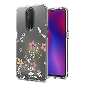 Best seller custom design ultra clear tpu pc 2 in 1 combo phone case for Oppo R17 Pro