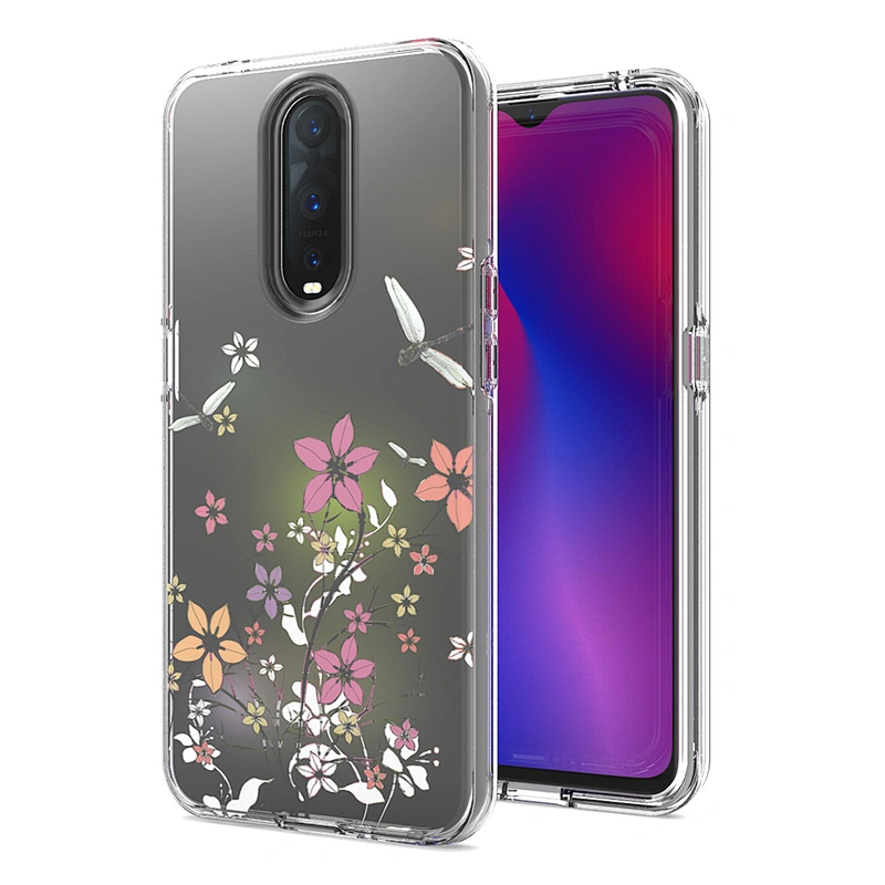 Best seller custom design ultra clear tpu pc 2 in 1 combo phone case for Oppo R17 Pro