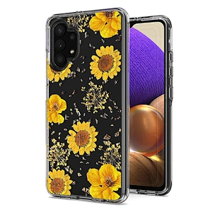 Custom transparent PC TPU back cover hybrid cell phone case for OPPO A54