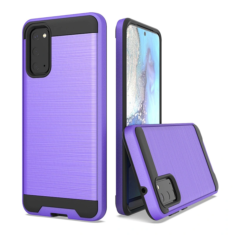 Accept Customized Phone Accessories Brushed Metal Mobile Cover Case for Samsung S20 Plus Ultra
