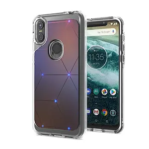 premium Custom TPU PC phone cover 2 IN 1 IMD Printing Phone Case for MOTO One/P30 play