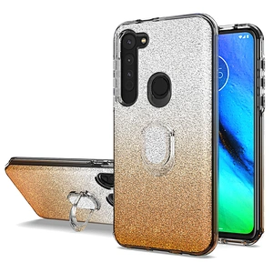 Bling sparkle ring stand case phone cover for Motorola Moto G8 Plus Power G Stylus