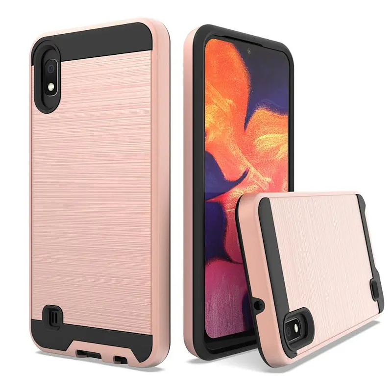 Make Your Own Design Brushed Metal Fashionable Mobile Phone Case For Samsung A10S A20S