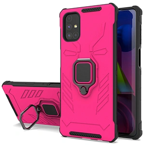 Ring kickstand cover mobile cell phone case with four corner bumpers for Samsung M51
