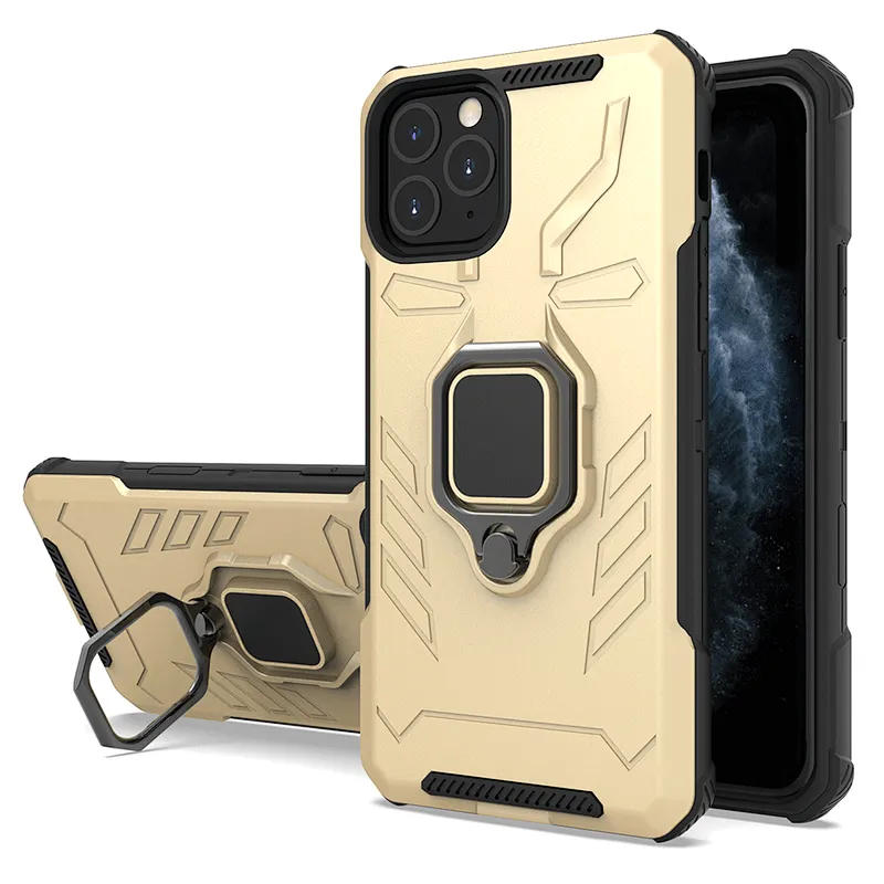 Multiple Colour Customized Logo Ring Holder Phone Cover For IPhone Xr Xs 11 Pro Max