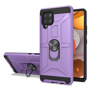 2021 New arrival tpu pc hybrid 360 rotating metal ring phone case for Samsung A42 A31 A21S