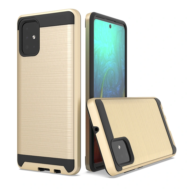 Supplier Brushed Metal Surface Phone Covers For Samsung A31 A71 A21S Note 20 Ultra A01 Core