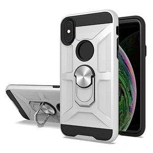 Tough shockproof mobile phone case celular with ring kickstand for iPhone X XR XS Max SE 12