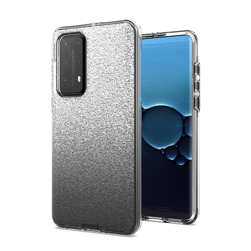 Custom Ultra Clear Crystal Shinning Bling Glitter Phone Case For Huawei Y6S Y7S Y9S Nova 5T P40 Y5P Y6P Y7P