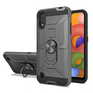 Sitemail 360 degree rotating ring kickstand tough phone case shockproof for Samsung Galaxy A01 case