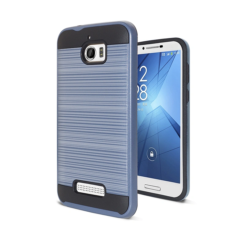 Shockproof Metal Brushed hair line Hybrid mobile phone case for Coolpad 3622A