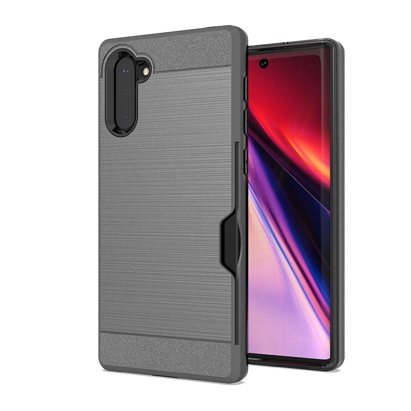 China factory 2 in 1 Various of colors Card Slot phone case For Samsung S10E Plus A10E A20 Note 10 Pro