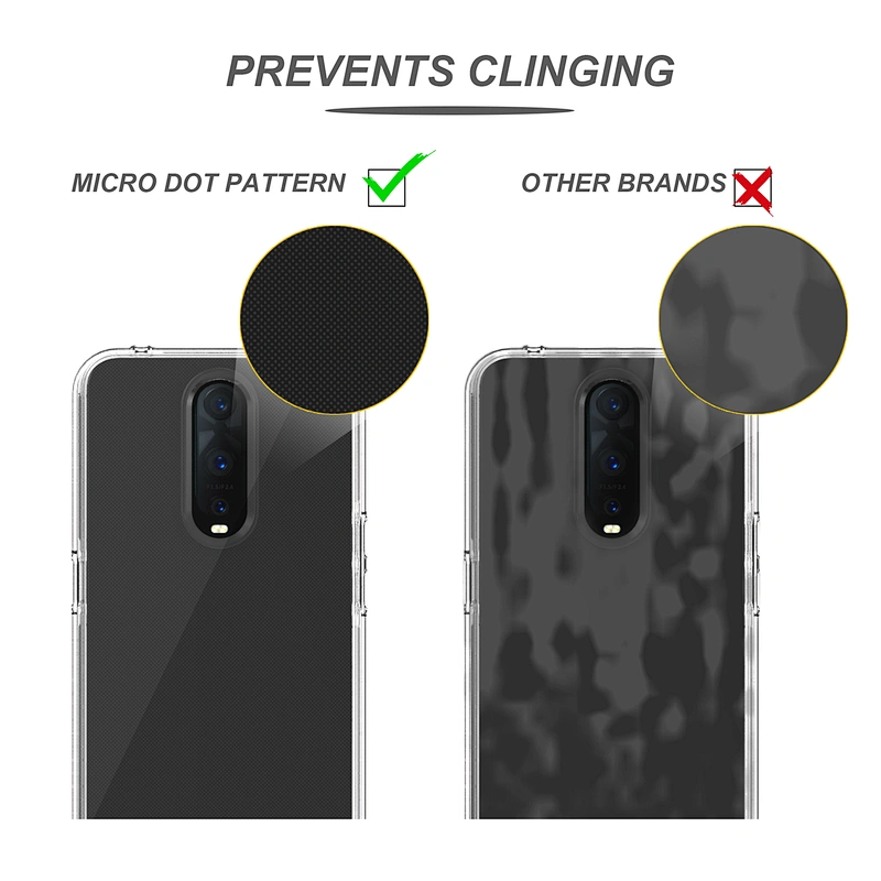 TPU PC High Clean Transparent customized pattern phone case For OPPO R17 Pro F11 Pro RENO