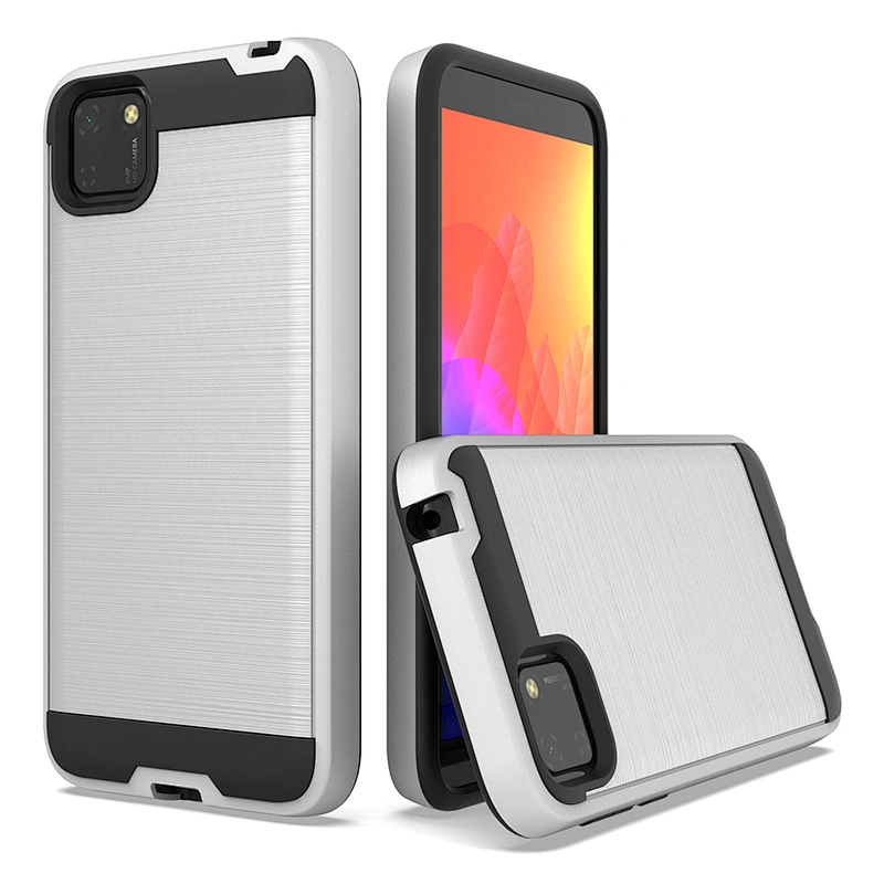 China manufacturer customized printing brushed metal phone case for Y5P Y6P Y7P 2020
