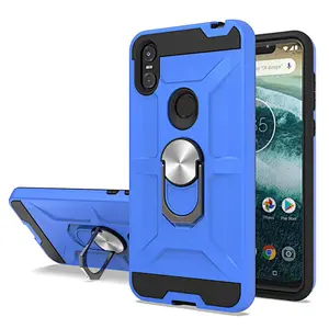Heavy Duty Ring Stand Holder phone case for MOTO One/P30 play kickstand phone cover