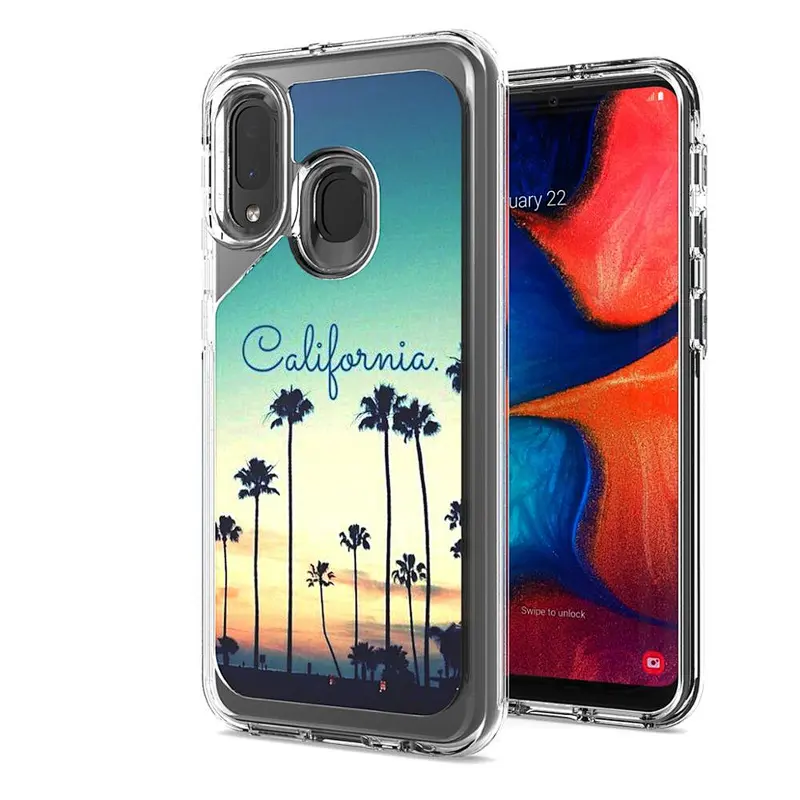 Custom soft TPU PC IMD Printed phone back cover case for Samsung A20 A30 A50 A10S A10E