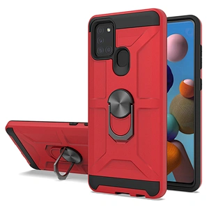 2020 new fashion tpu hard cell phone case with car ring holder for Samsung A21S