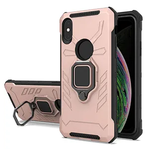 Shockproof Customized Logo 360 degree Ring Holder Kickstand cell phone cases For IPhone 11 pro xr xs max