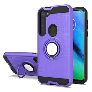 For Moto cell phone case with stand 360 ring holder for Motorola G8 Plus Power G Stylus