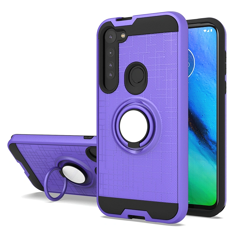 For Moto cell phone case with stand 360 ring holder for Motorola G8 Plus Power G Stylus