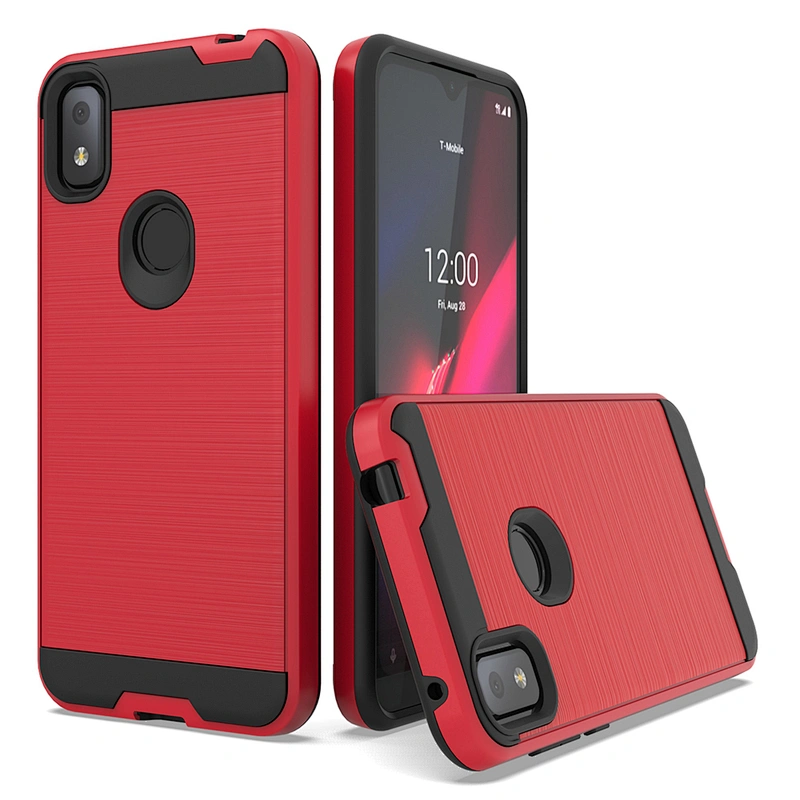 High quality pc tpu 2 in 1 cell phone case for TCL revvl 4 PLUS 5G