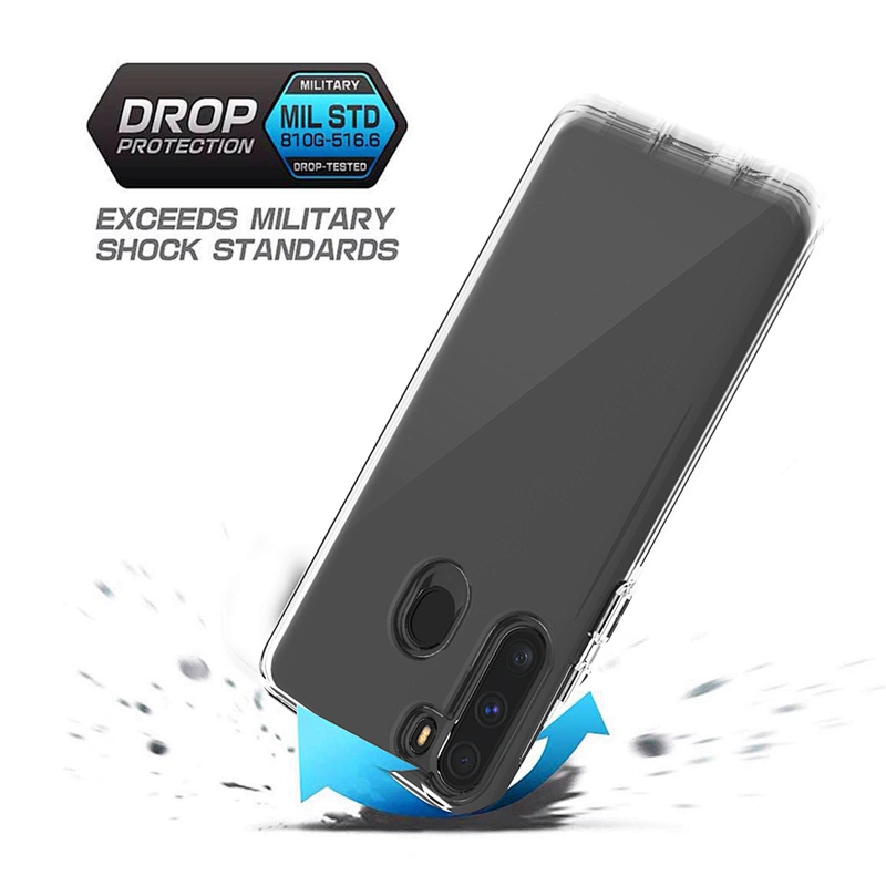 Printed casing phone custom dual layer clear phone case For SAMSUNG A21 S20 Ultra M80S A11