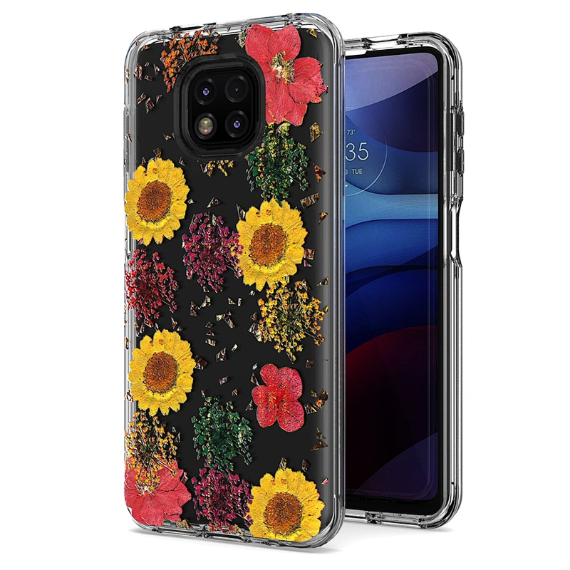 Hot selling flower printed designs phone case cover for Mototola G Stylus Play Power 2021