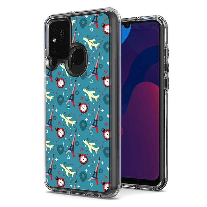 Soft TPU Hard PC Phone Cover De Celular with IMD Printed Stickers for Huawei Y5P Y6P Y8S Y7P