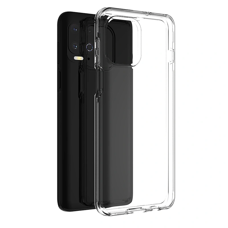 Good quality clear phone case transparent back covers with box packaging for Motorola Edge S