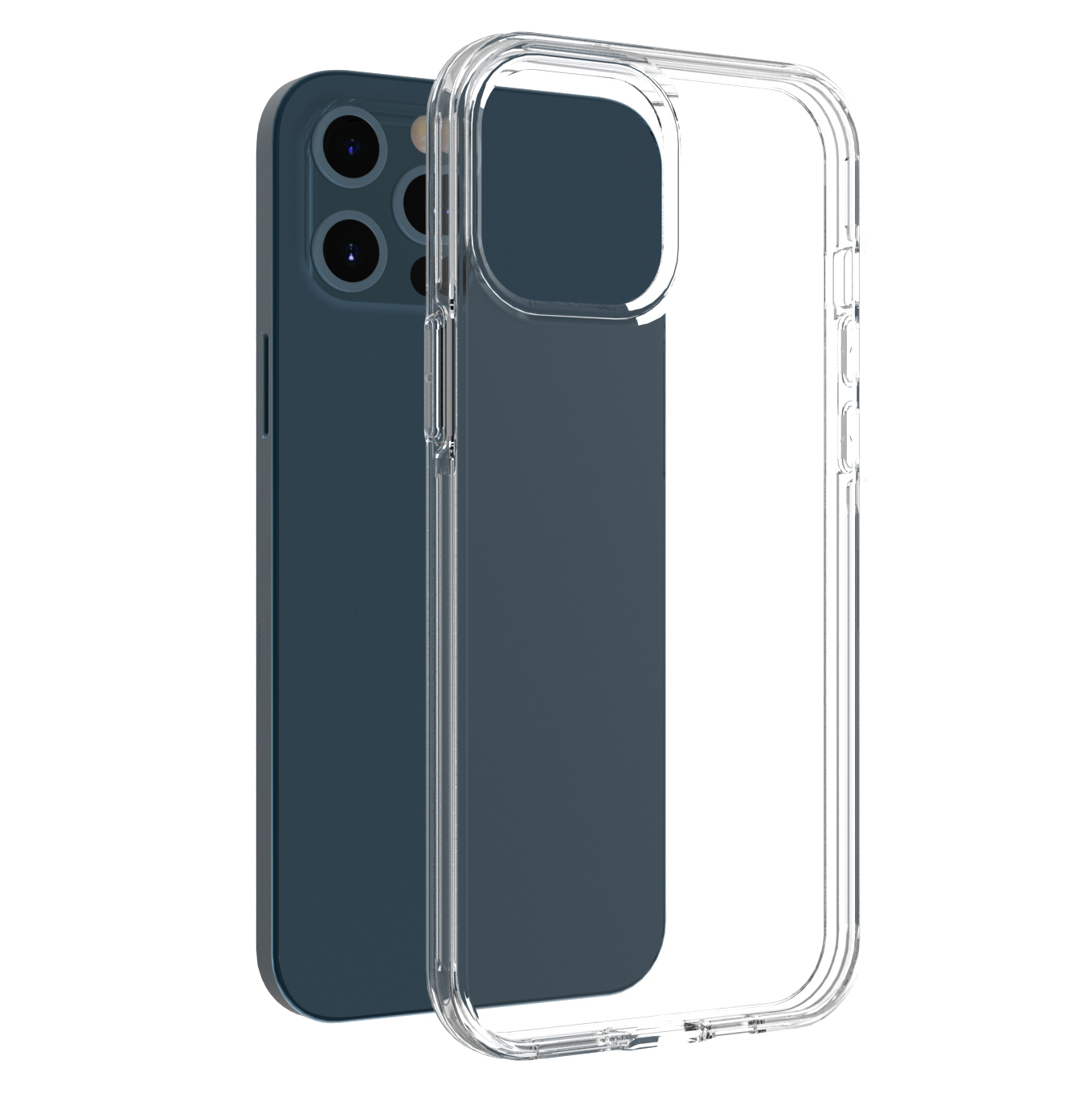 Durable Protective Clear TPU PC Mobile Case Cover For iPhone 11 Pro MAX 6 7 8G Plus 12 Mini
