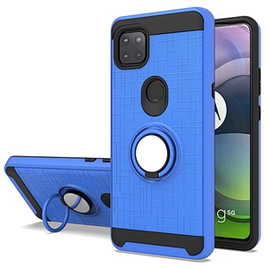 Top Selling Shockproof Covers 360 Ring Holder Protective Phone Case For Motorola G 5G One Ace G10 G30
