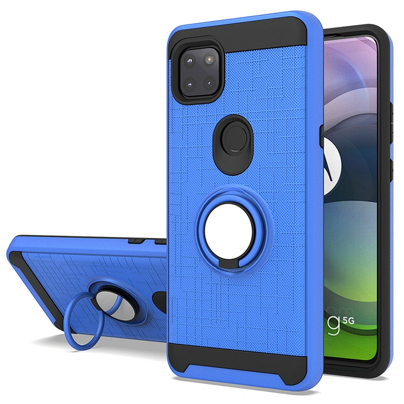Top Selling Shockproof Covers 360 Ring Holder Protective Phone Case For Motorola G 5G One Ace G10 G30