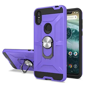 Heavy Duty Ring Stand Holder phone case for MOTO One/P30 play kickstand phone cover